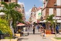 Rue de la Republique in Fort-de-France, Martinique, West Indies, is the main commercial street