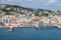 Fort-de-France Martinique pier and city view