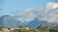 Fort de France view - skyline and volcano on the horizon - Caribbean tropical island - Martinique