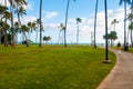 Fort DeRussy Beach Park in Honolulu, Hawaii Royalty Free Stock Photo