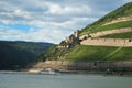 Fort Ehrenfels At The Rhine River Near Ruedesheim In Hesse Germany Royalty Free Stock Photo