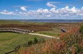 Boardwalk over Marsh at Fort Fisher State Historic Site Royalty Free Stock Photo