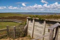 Boardwalk over Marsh at Fort Fisher State Historic Site Royalty Free Stock Photo