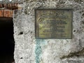 Fort Frederica Georgia Plaque Citadel Remains Royalty Free Stock Photo