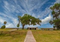 Fort Frederica Memorial on St Simons Royalty Free Stock Photo