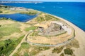 Fort Gilkicker a Palmerston Fort on the Eastern end of Stokes bay Royalty Free Stock Photo