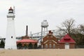 Fort Gratiot Lighthouse, built in 1825 Royalty Free Stock Photo