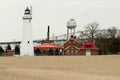 Fort Gratiot Lighthouse, built in 1825 Royalty Free Stock Photo