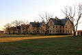 Fort Hancock, Officers` Quarters Row, view at sunset, Sandy Hook, NJ