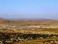 Fort Irwin Army Base-with mountain background Royalty Free Stock Photo