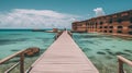 Fort Jefferson Dry Tortugas National Park Florida - made with Generative AI tools