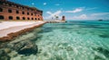 Fort Jefferson Dry Tortugas National Park Florida - made with Generative AI tools