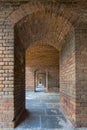 Fort Jefferson Upstairs Archways of Front Side 5 Royalty Free Stock Photo