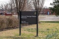 Fort Knox, Kentucky, USA February 25, 2023 The sign for the General George Patton Musuem