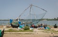 Chinese fishing nets, Fort Kochi, India Royalty Free Stock Photo