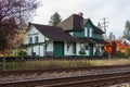 Fort Langley, Canada - Circa 2018 - Fort Langley CN Rail Station