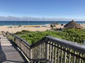 Fort Lauderdale Beach Florida. Deck path to the beach