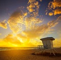 Fort Lauderdale beach sunrise Florida US Royalty Free Stock Photo