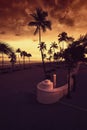 Fort Lauderdale Beach at Sunset Royalty Free Stock Photo