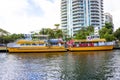 Fort Lauderdale - December 11, 2019: Cityscape view of the popular Las Olas Riverwalk downtown district Royalty Free Stock Photo