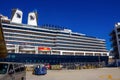 Fort Lauderdale - December 1, 2019: Holland America cruise ship Eurodam cruise ship docked at seaport Port Everglades Royalty Free Stock Photo