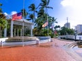 Fort Lauderdale - December 11, 2019: museum and park like setting along the canals in Fort Lauderdale Royalty Free Stock Photo