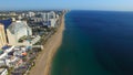 FORT LAUDERDALE - FEBRUARY 25, 2016: City aerial skyline on a sunny morning. Fort Lauderdale is a preferred tourist destination Royalty Free Stock Photo