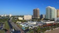 FORT LAUDERDALE - FEBRUARY 25, 2016: City aerial skyline on a sunny morning. Fort Lauderdale is a preferred tourist destination Royalty Free Stock Photo