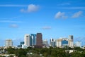 Fort Lauderdale, Florida Skyline Royalty Free Stock Photo