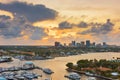 Fort Lauderdale, Florida, USA Skyline Royalty Free Stock Photo