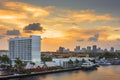 Fort Lauderdale, Florida, USA Skyline Royalty Free Stock Photo