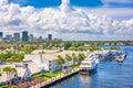 Fort Lauderdale, Florida, USA skyline Royalty Free Stock Photo