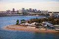 Fort Lauderdale Homes and Skyline Royalty Free Stock Photo