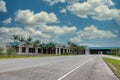 Fort Lauderdale International Airport runway over road US1 Royalty Free Stock Photo