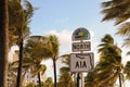 Fort Lauderdale a1a north sign board in broward county Florida, ocean drive