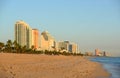 Fort Lauderdale seashore, Florida, USA Royalty Free Stock Photo