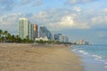 Fort Lauderdale seashore, Florida, USA Royalty Free Stock Photo