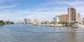 Fort Lauderdale skyline Florida downtown panorama panoramic view city marina boats Royalty Free Stock Photo