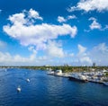 Fort Lauderdale Stranahan river at A1A Florida Royalty Free Stock Photo