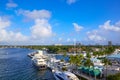 Fort Lauderdale Stranahan river at A1A Florida Royalty Free Stock Photo