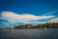 FORT LAUDERDALE, USA - JULY 11, 2017: Unidentified people at yachts enjoying the beautiful view of new river with Royalty Free Stock Photo