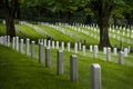 Fort Lawton Military Cemetery, Discovery Park, Seattle, Washington Royalty Free Stock Photo
