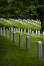 Fort Lawton Military Cemetery, Discovery Park, Seattle, Washington Royalty Free Stock Photo