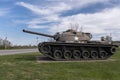 FORT LEONARD WOOD, MO-APRIL 29, 2018: General Sherman Medium Tank M4A3E8 Royalty Free Stock Photo