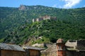 Fort Liberia overlooking the pretty walled town of Villfranche de Conflent in the south of France. This medieval city dates back t