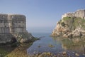 Fort Lovrijenac and city wall in Dubrovnik Royalty Free Stock Photo