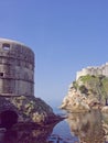 Fort Lovrijenac and city wall in Dubrovnik Royalty Free Stock Photo