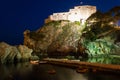 Fort Lovrijenac at night. Dubrovnik. Croatia Royalty Free Stock Photo