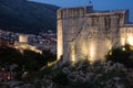 Fort Lovrijenac at night. Dubrovnik. Croatia Royalty Free Stock Photo