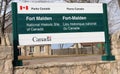 Fort Malden Sign Royalty Free Stock Photo